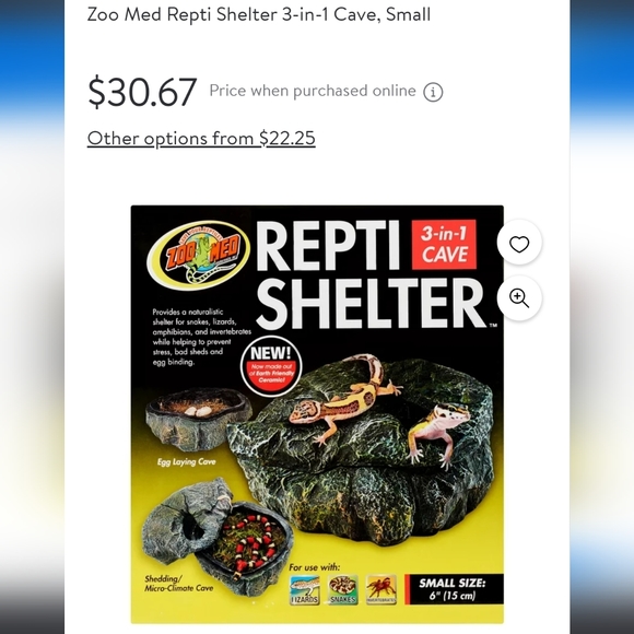 Reptile shelter size 6"(15 cm) - Picture 3 of 10